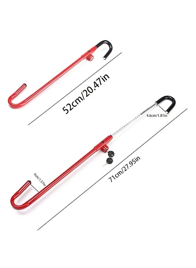Heavy Duty Anti Theft Car Steering Wheel Lock With Alarm System 1 Set - Image 2